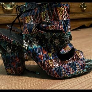 Ashley Stewart Lace Up Heels